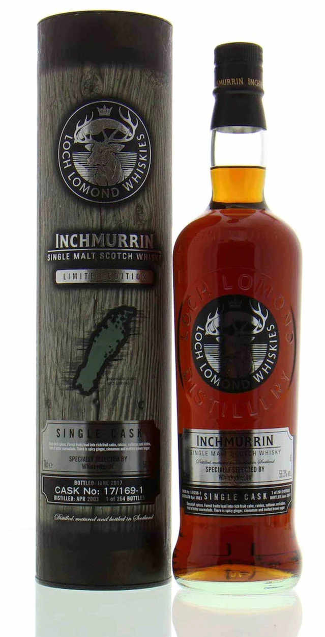 Inchmurrin 14 Years Old 'Law' For WhiskyNerds Cask:17/169-1 56.3% 2003