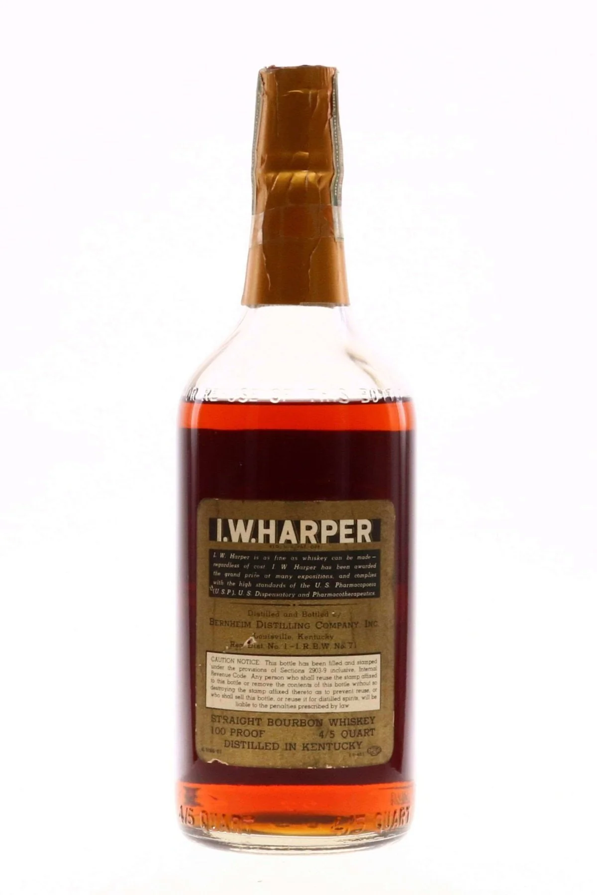 IW Harper 1937  Bottled in Bond Bourbon - Image 4