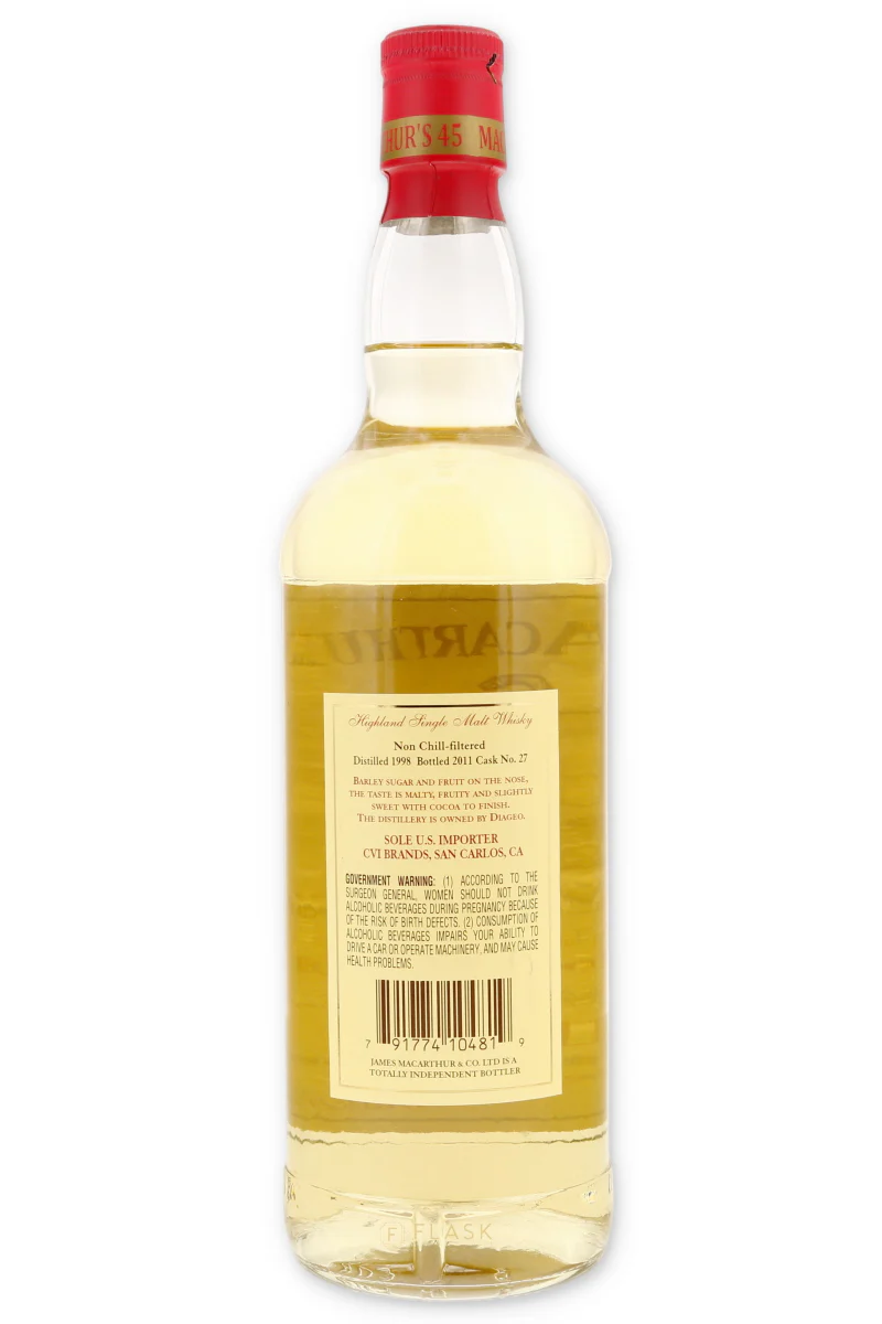 J. Macarthur's Glen Ord Single Malt Scotch Whiskey 750ml. - Image 2