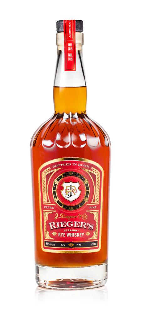 J Rieger & Co Straight Rye BIB 100 proof