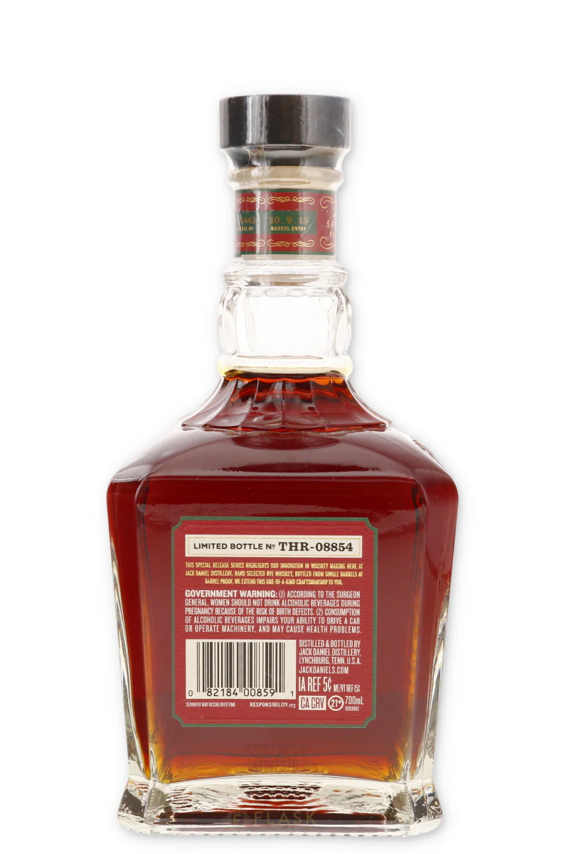 Jack Daniels Single Barrel Barrel Proof Tanyard Hill Rye Whiskey 142.3 Proof - Image 2