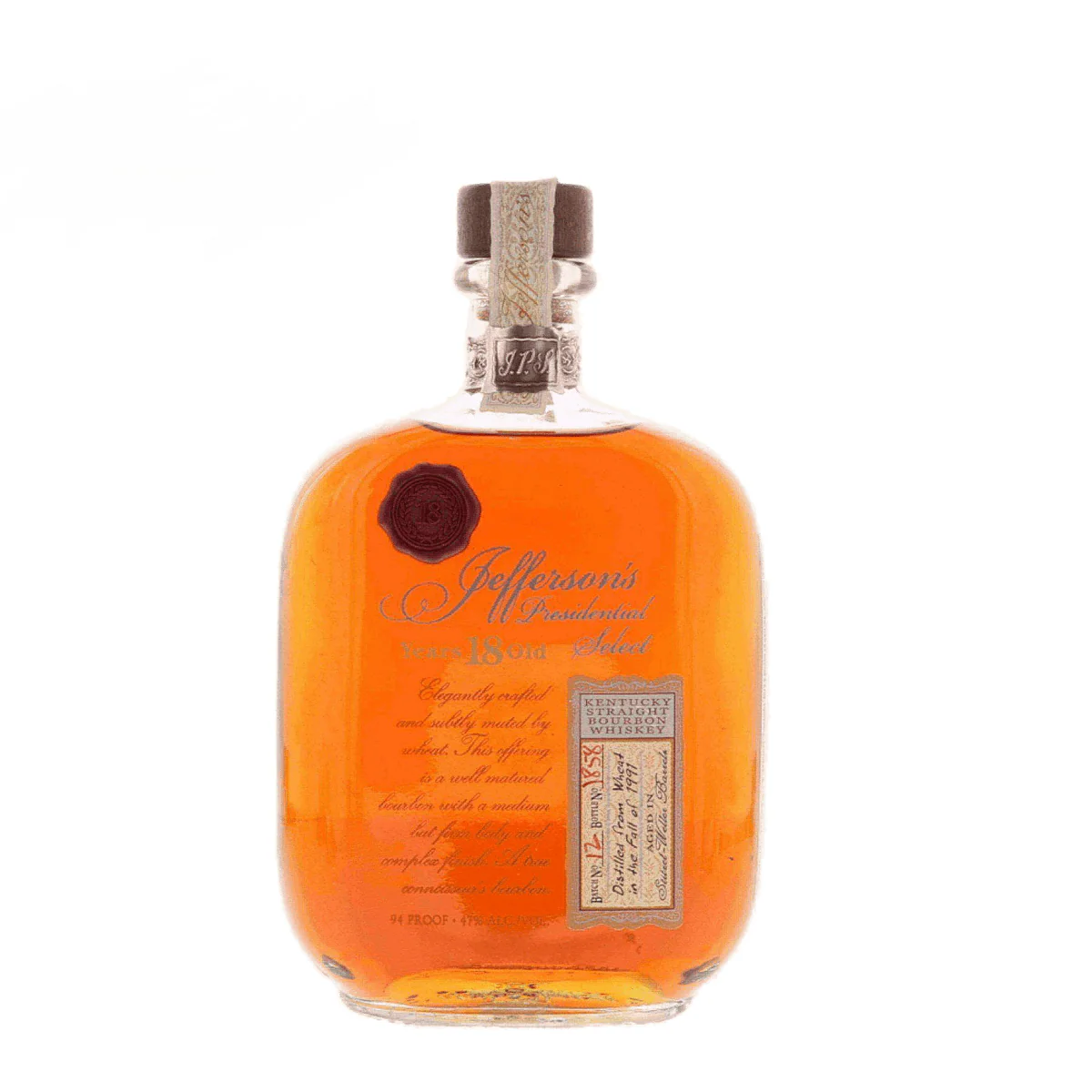 Jeffersons Presidential Select 18 Year Old Bourbon Batch 12