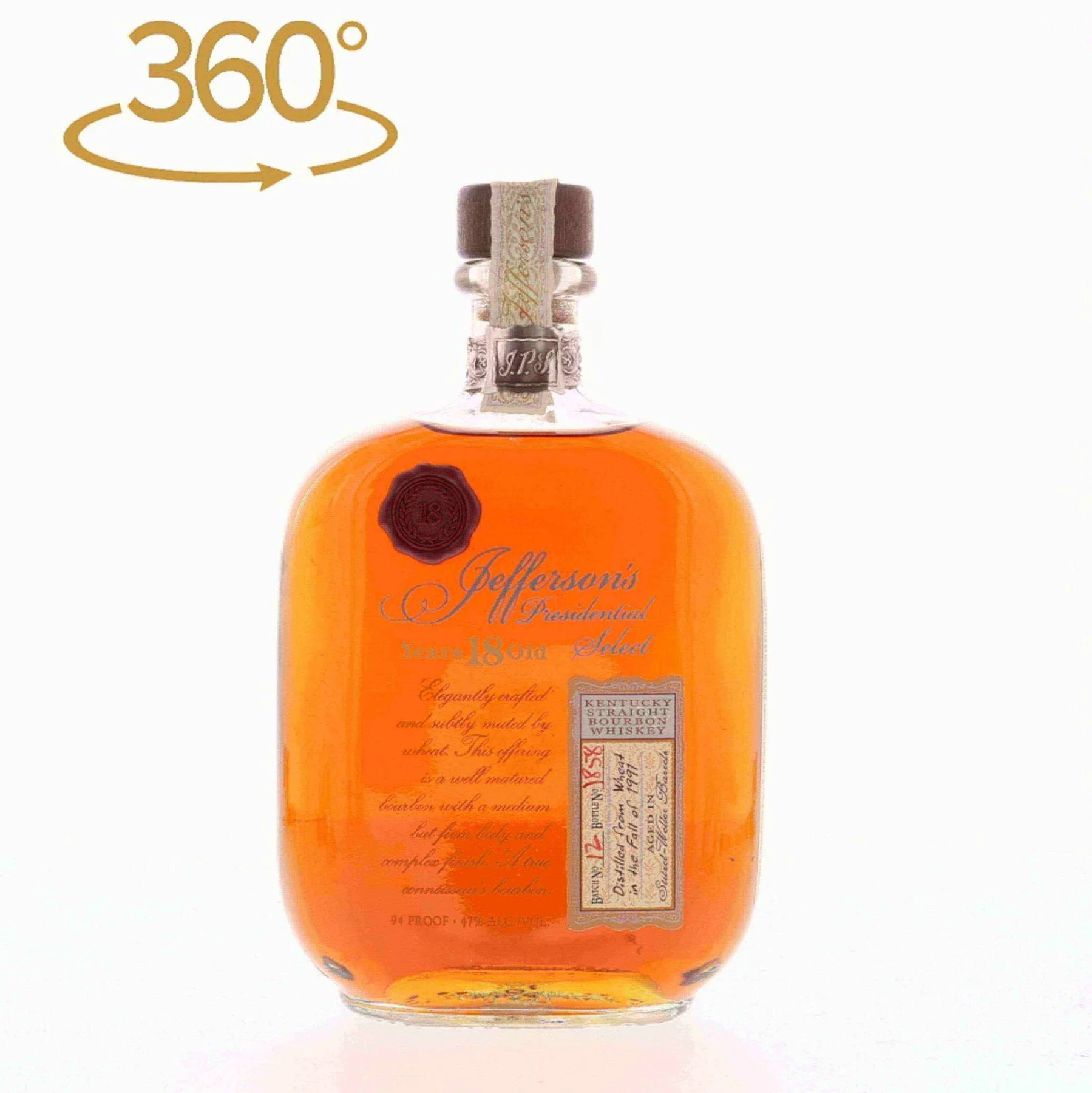 Jeffersons Presidential Select 18 Year Old Bourbon Batch 12 - Image 2
