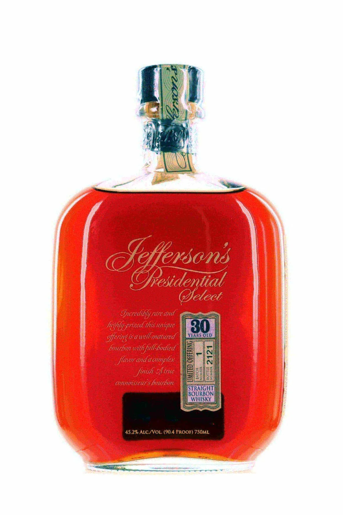 Jeffersons Presidential Select 30 Year Old Bourbon Batch 1