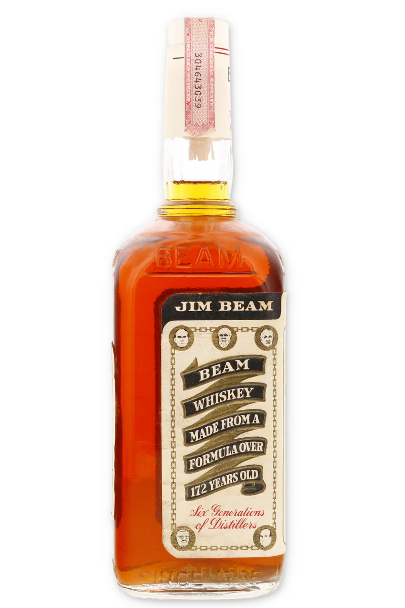 Jim Beam Vintage White Label Bourbon 1960s 4/5 Quart - Image 2