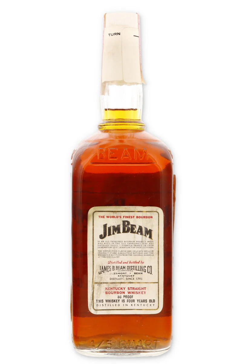 Jim Beam Vintage White Label Bourbon 1960s 4/5 Quart - Image 3