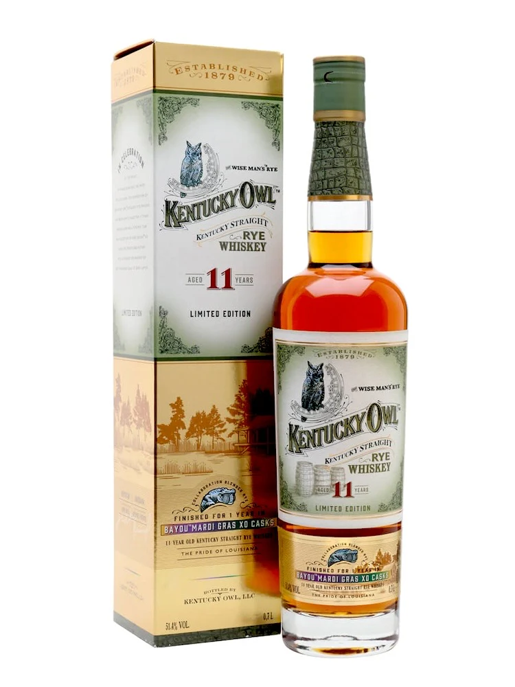 Kentucky Owl Bayou Mardi Gras XO Casks 11 Year Old Rye Whiskey - Image 2