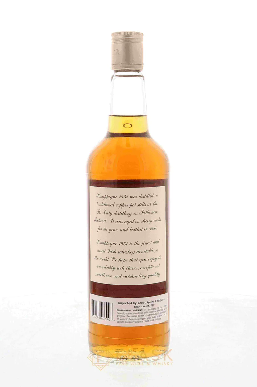 Knappogue Castle 36 Year Old 1951 Single Pot Still Irish Whiskey - Image 2