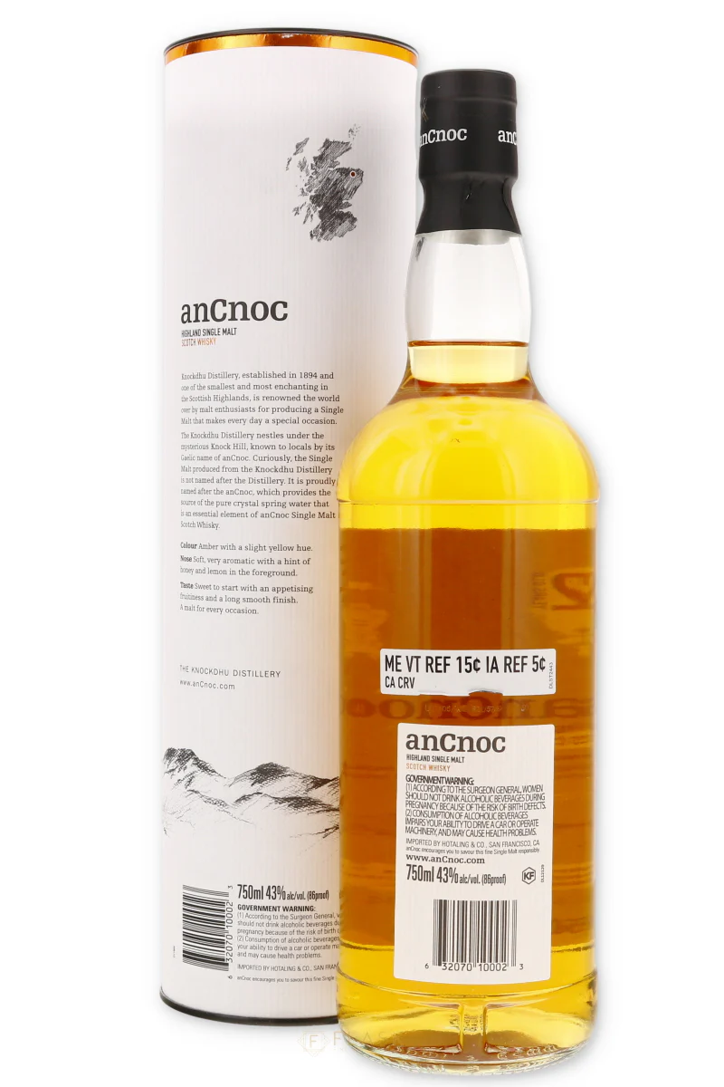 Knockdhu anCnoc 12 Year Old Single Malt Scotch Whisky - Image 2