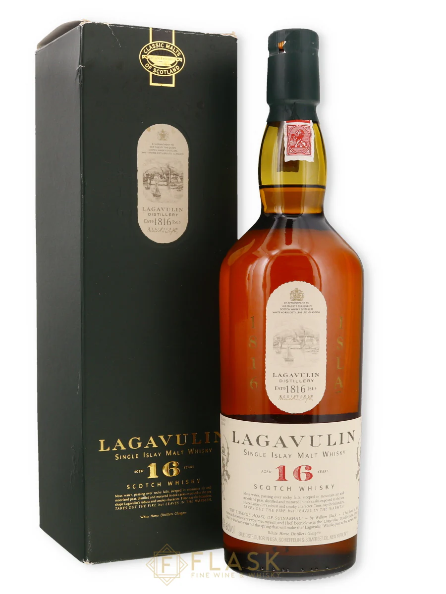 Lagavulin 16 Year Old White Horse Limited Single Malt 1980s [Gold Text]