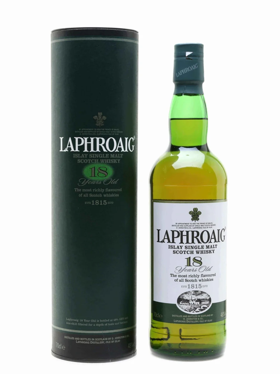 Laphroaig 18 Year Old Green Tube 750ml