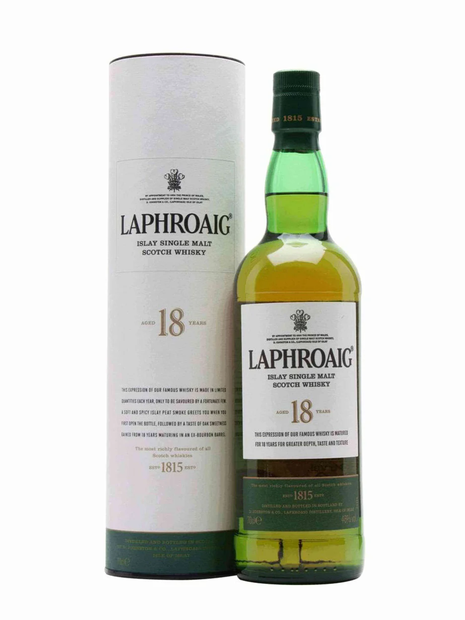 Laphroaig 18 Year Old Single Malt [White Tube]