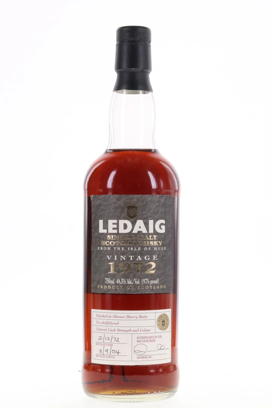 Ledaig Limited Vintage 1972 32 Year Old Distillery Bottled 750ml