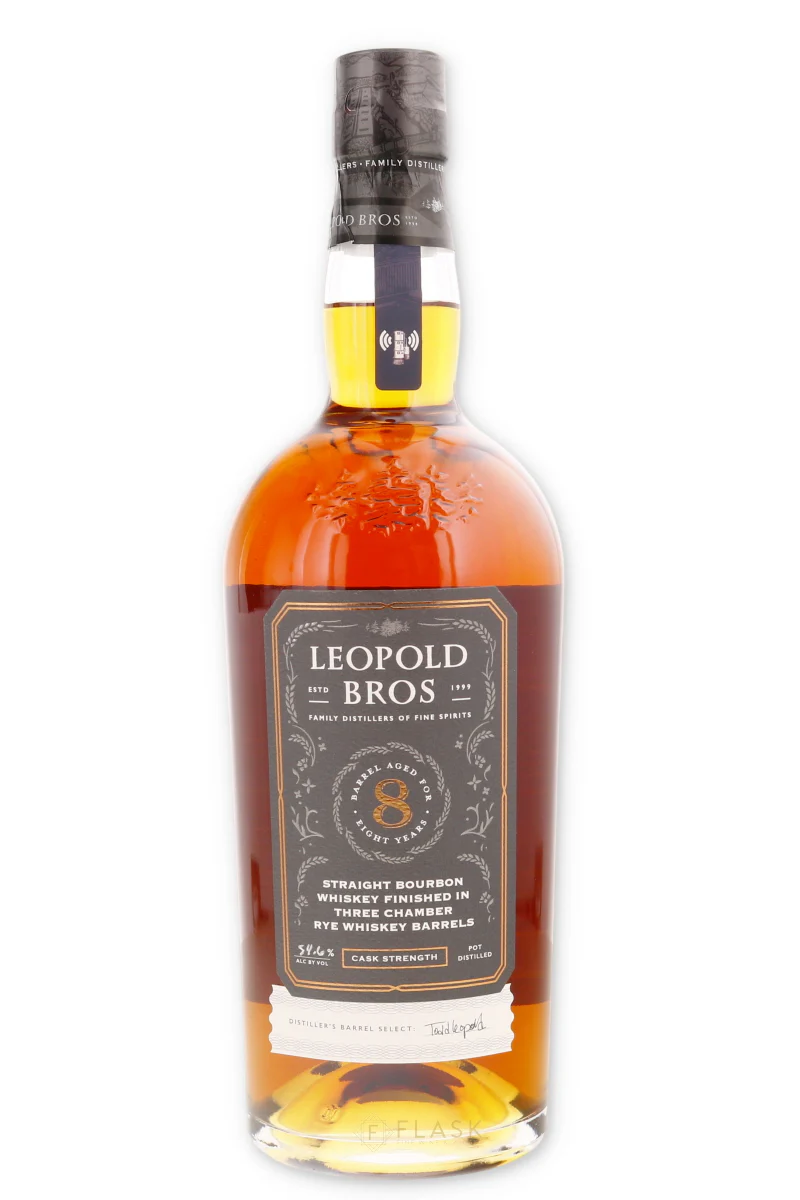 Leopold Bros Three Chamber Rye Cask Finish Cask Strength 8 Year Old Straight Bourbon