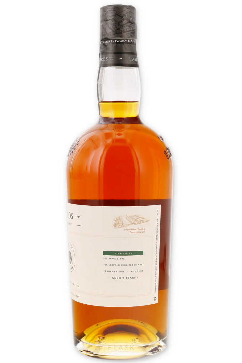 Leopold Bros Three Chamber Rye Whiskey Aged 9 Years 110 proof - Image 2