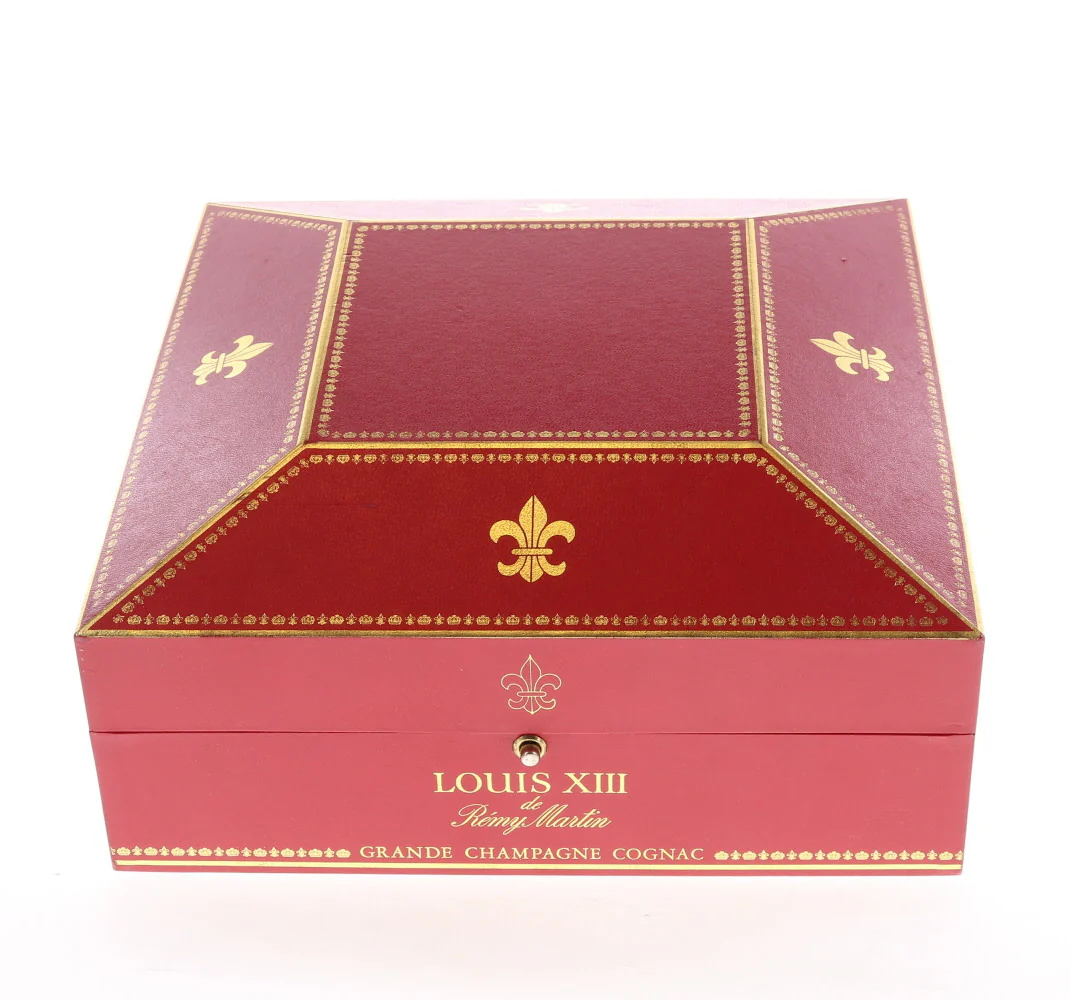 Louis XIII Cognac Baccarat Red & Gold Box 1980s - Image 2