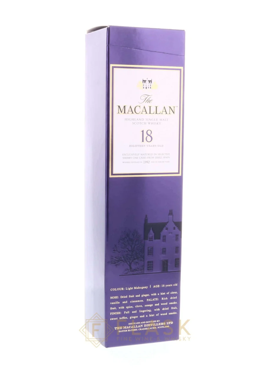 Macallan 18 Year Old Single Malt 1992 Original Box - Image 3