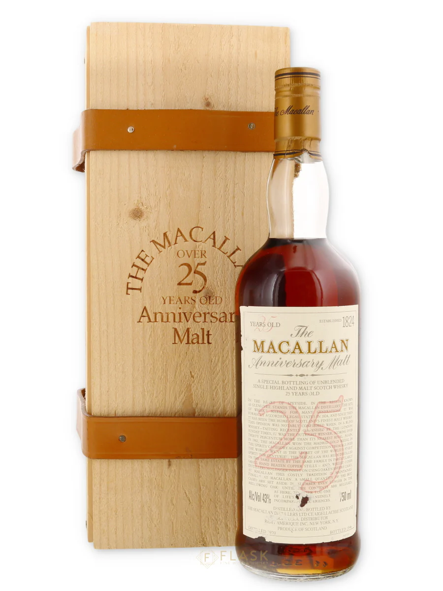 Macallan 25 Year Old Anniversary Malt 1970 [Scuffed Label]
