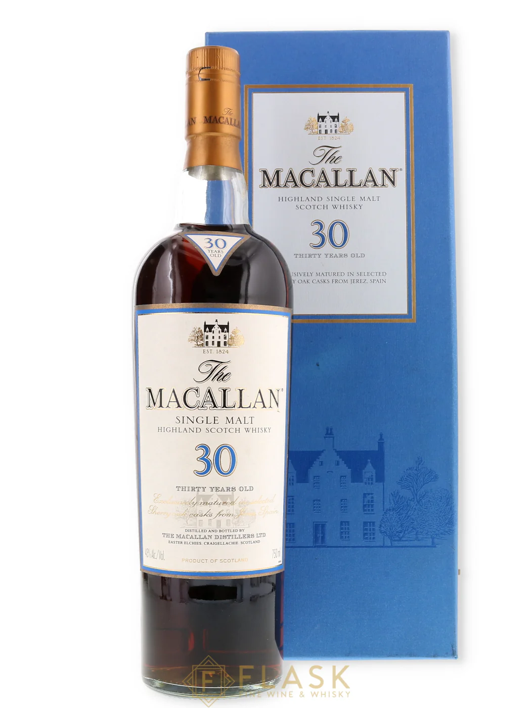 Macallan 30 Year Sherry Oak Blue Box (Mid-2000s)