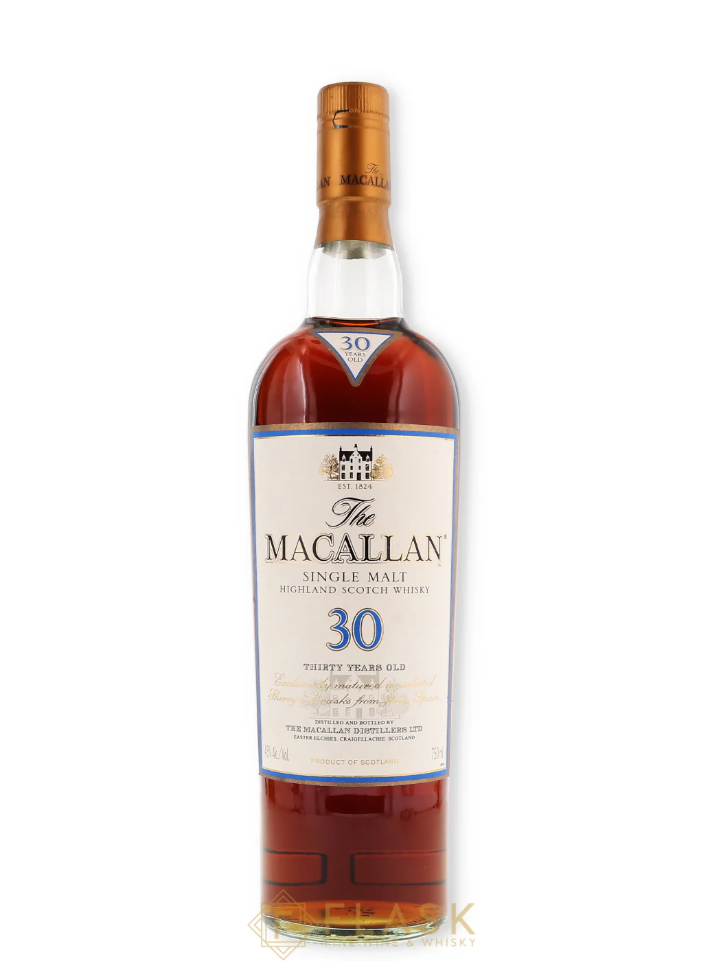 Macallan 30 Year Sherry Oak Blue Box (Mid-2000s) - Image 2