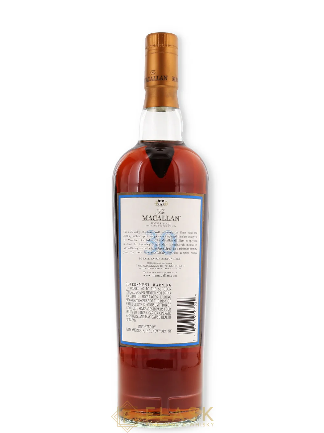 Macallan 30 Year Sherry Oak Blue Box (Mid-2000s) - Image 3