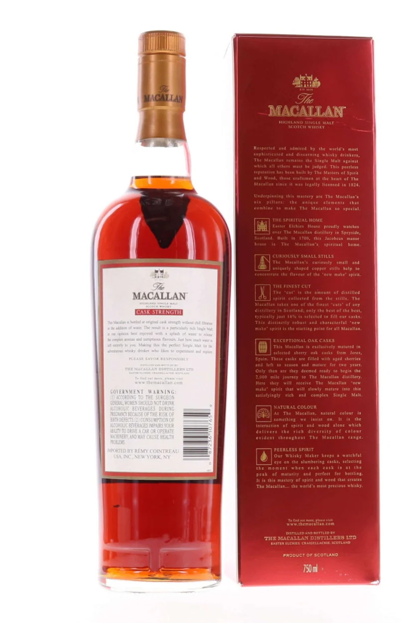 Macallan Cask Strength 59.3% Single Malt Scotch Whisky - Image 4