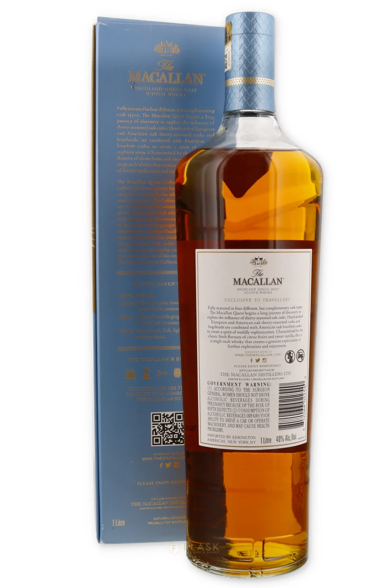 Macallan Quest Single Malt Scotch Whisky 1 Liter - Image 2
