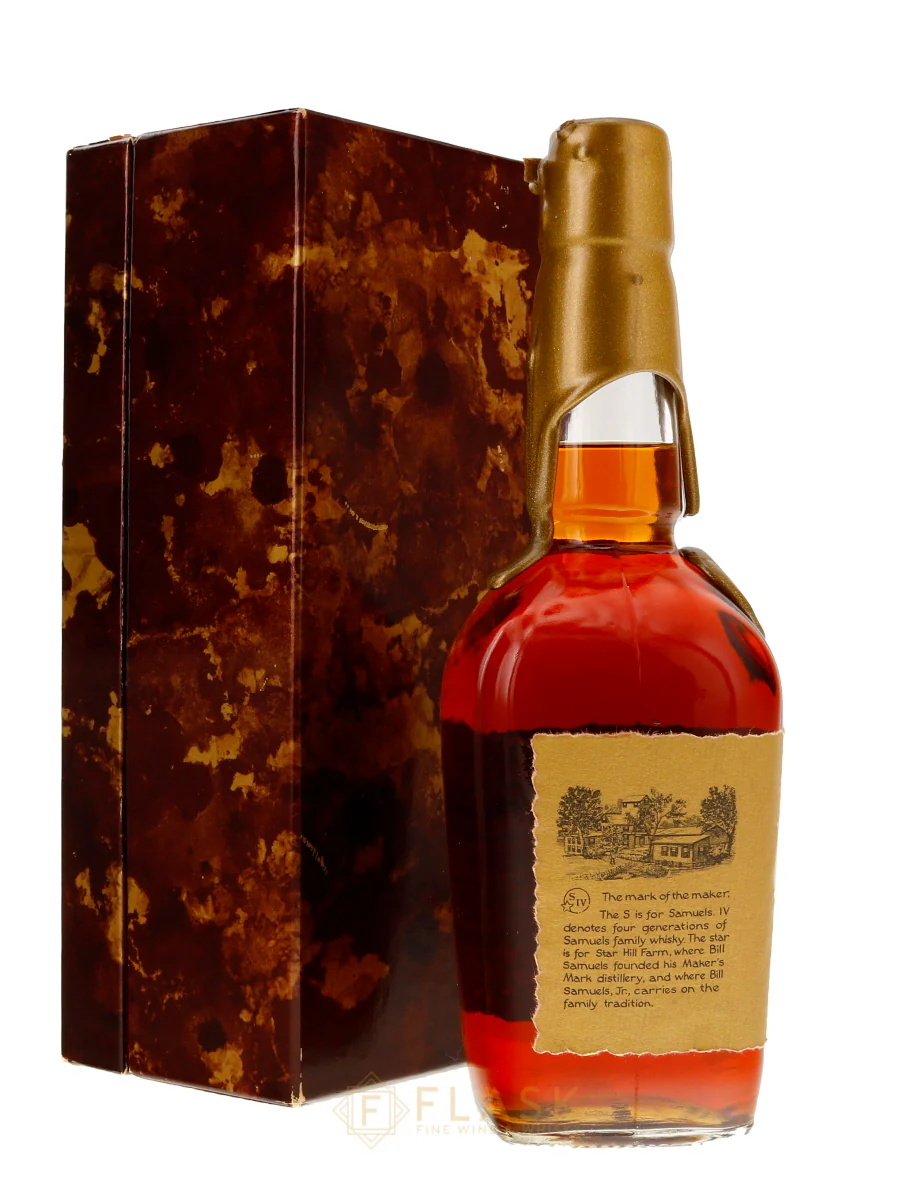 Makers Mark VIP Kentucky Straight Bourbon Gold Wax 1990s / Japan Gift Box - Image 2