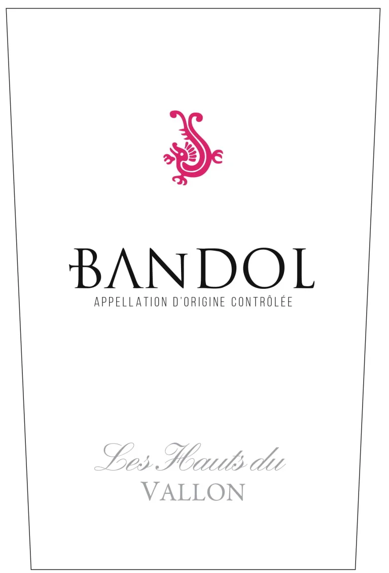 Moulin de la Roque Les Hauts du Vallon Bandol Rose 2024 - Image 2