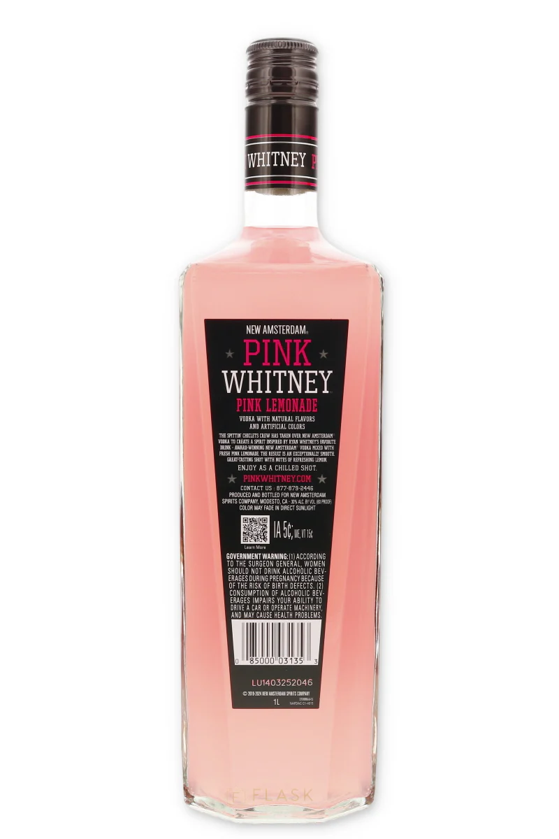 New Amsterdam Vodka Pink Whitney Lemonade 1 Liter - Image 2