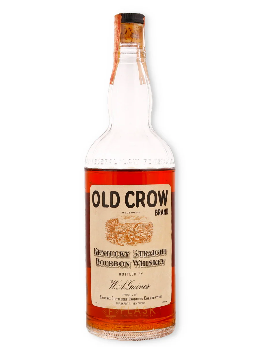 Old Crow Kentucky Straight Bourbon Vintage 1950s