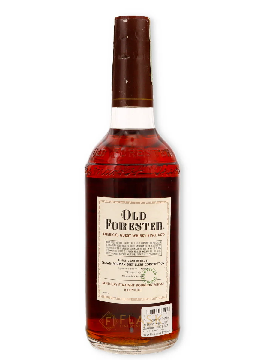 Old Forester Bottled In Bond Kentucky Bourbon 100 Proof 1963 - Image 3