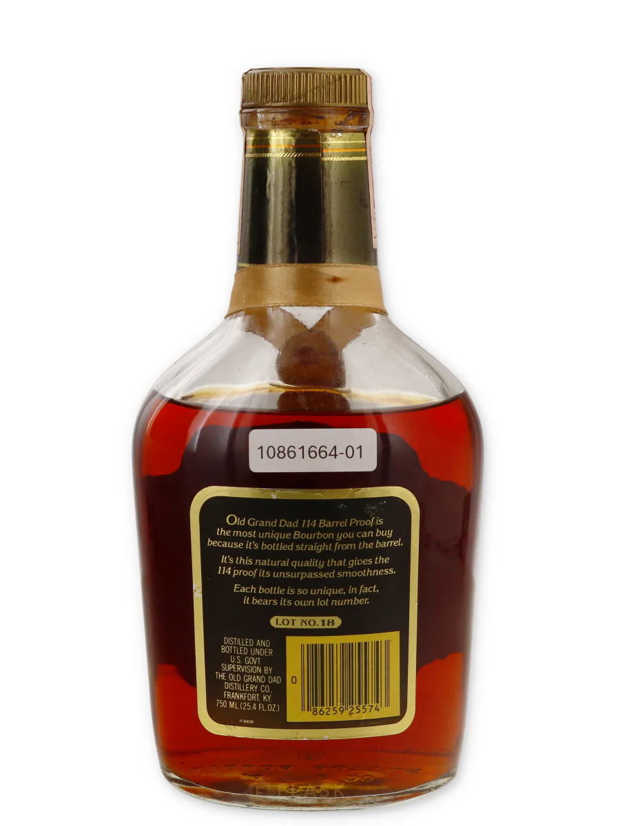 Old Grand Dad 114 Barrel Proof Lot 18 Bourbon 1990 / National Distillers - Image 2
