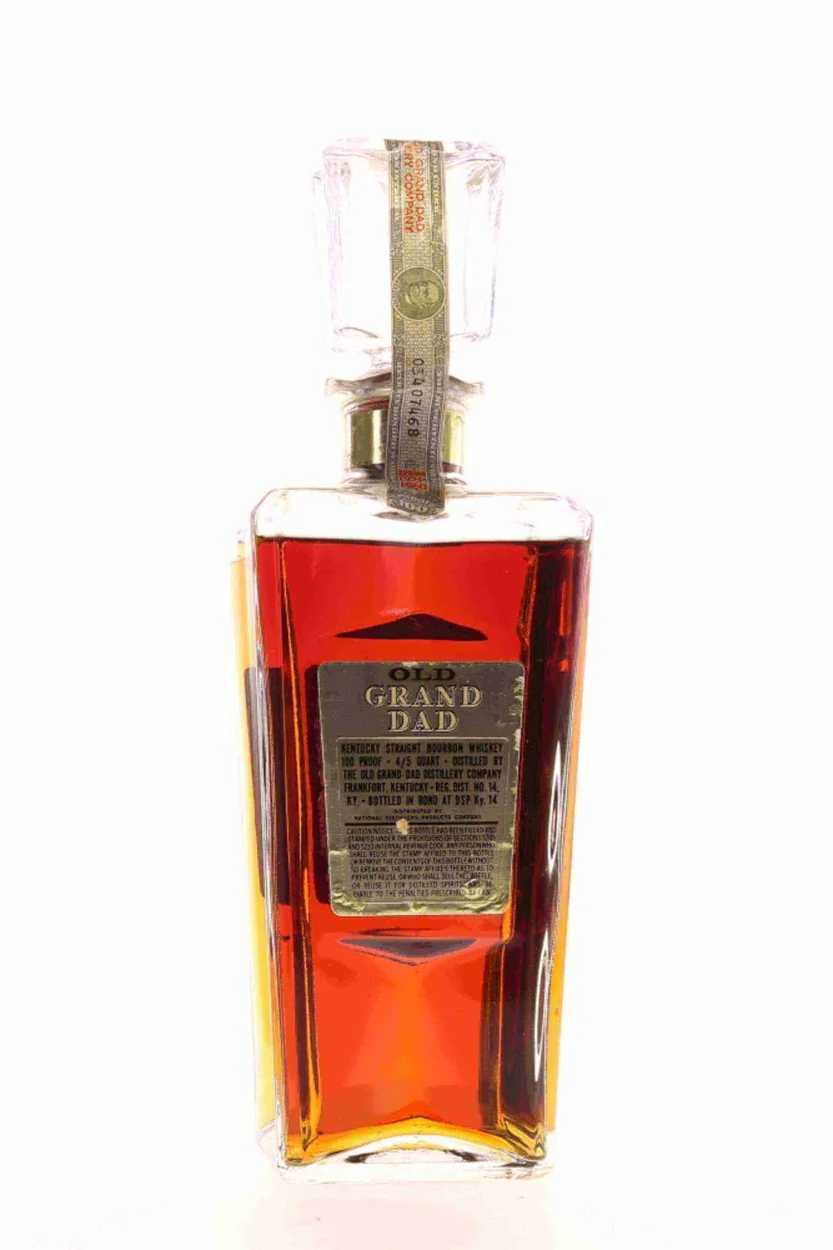 Old Grand Dad 1956 Bourbon Bottled in Bond 100 Proof Decanter 4/5 Quart - Image 2