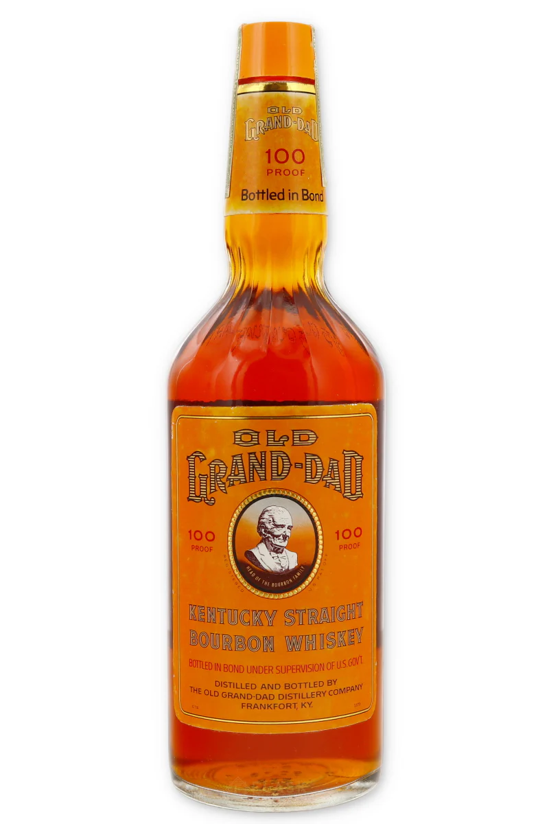 Old Grand Dad Bourbon 1969 100 Proof Bottled in Bond 4/5 Quart