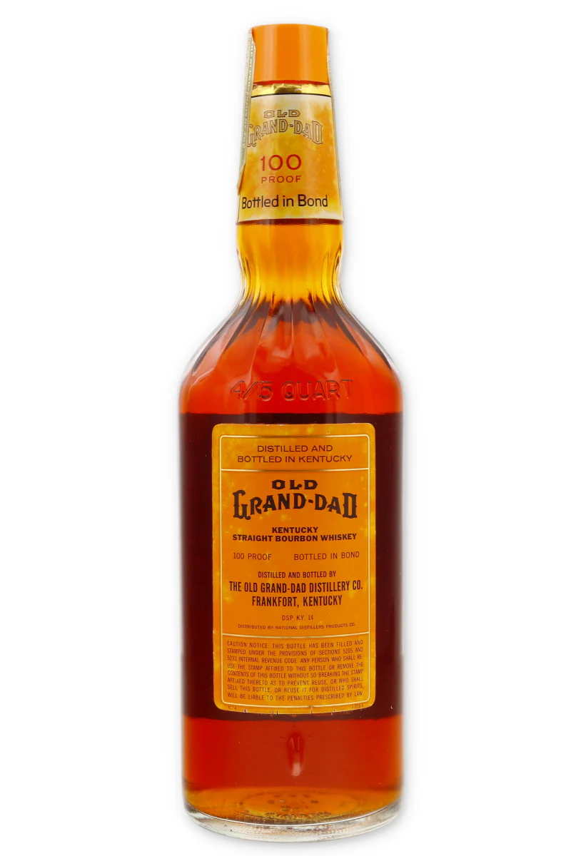 Old Grand Dad Bourbon 1969 100 Proof Bottled in Bond 4/5 Quart - Image 3