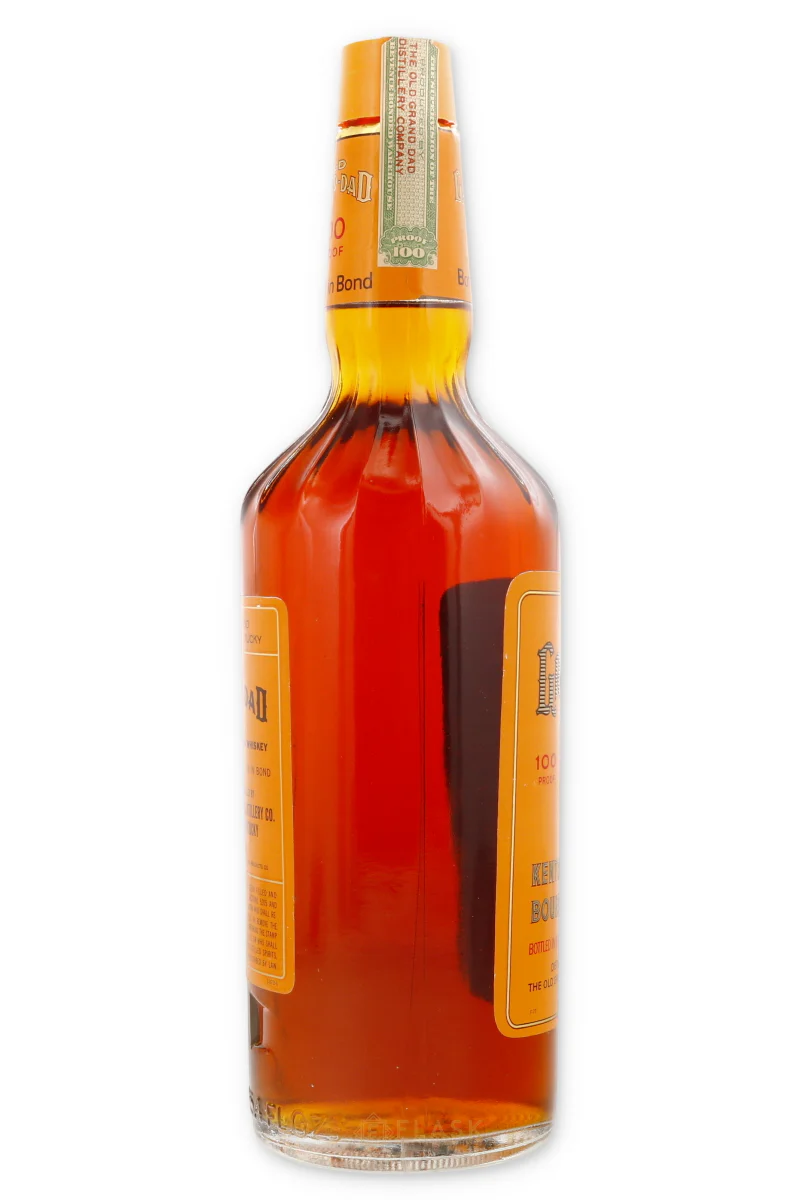 Old Grand Dad Bourbon Vintage 1970 100 Proof Bottled in Bond 4/5 Quart - Image 2