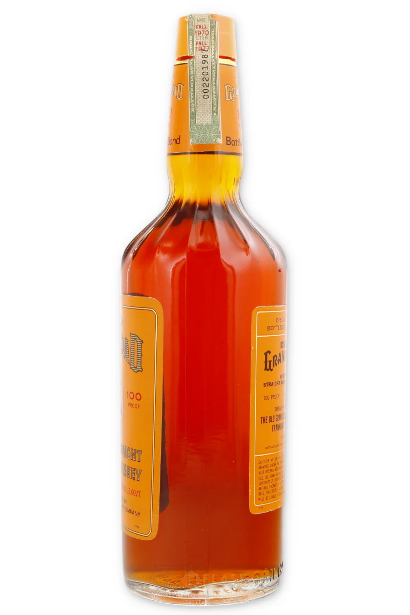 Old Grand Dad Bourbon Vintage 1970 100 Proof Bottled in Bond 4/5 Quart - Image 4