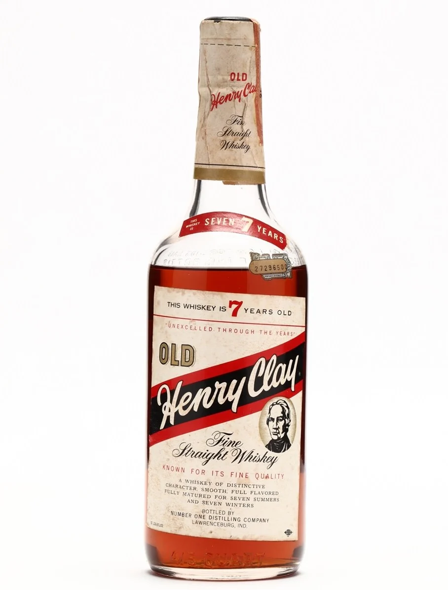 Old Henry Clay Fine Straight Whiskey 7 Year Old 1956