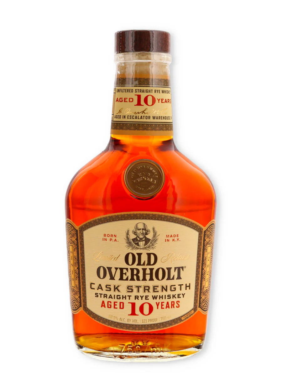 Old Overholt Cask Strength 10 Yr Straight Rye Whiskey Limited Release 121 Proof