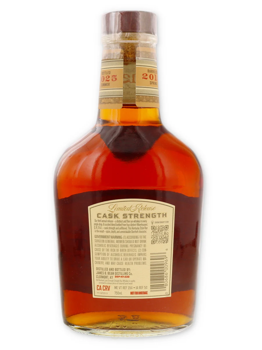 Old Overholt Cask Strength 12 Yr Straight Rye Whiskey Limited Release 117 Proof - Image 2