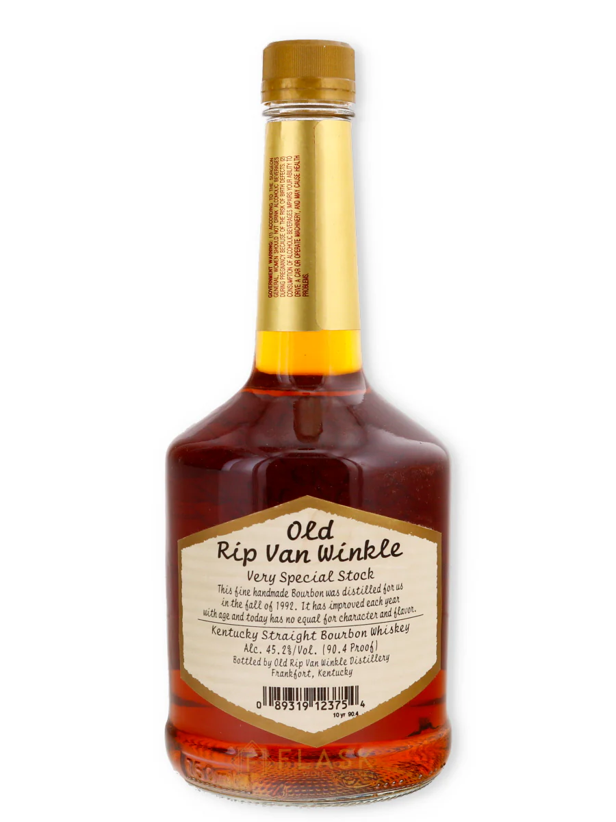 Old Rip Van Winkle 10 Year Old Bourbon 1992 Operation Iraqi Freedom / Squat Bottle - Image 3