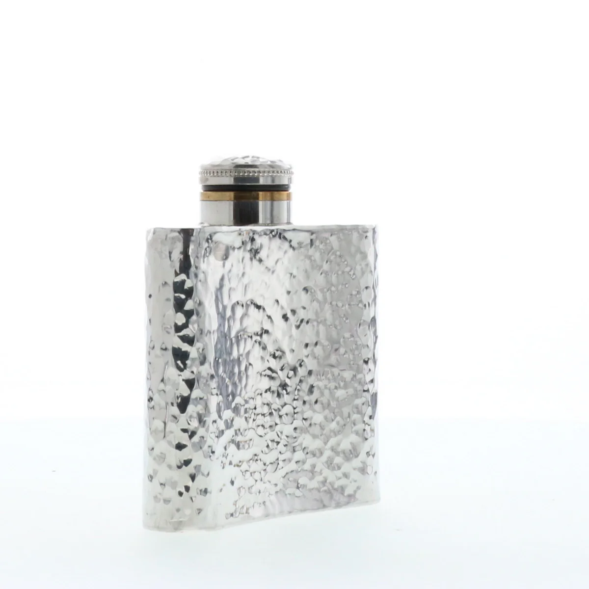 Old Saw Pewter Flask - Image 4