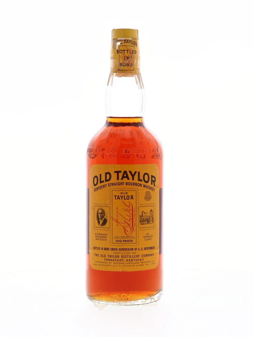 Old Taylor Bourbon 100 Proof Bottled in Bond 1960 4/5 Quart