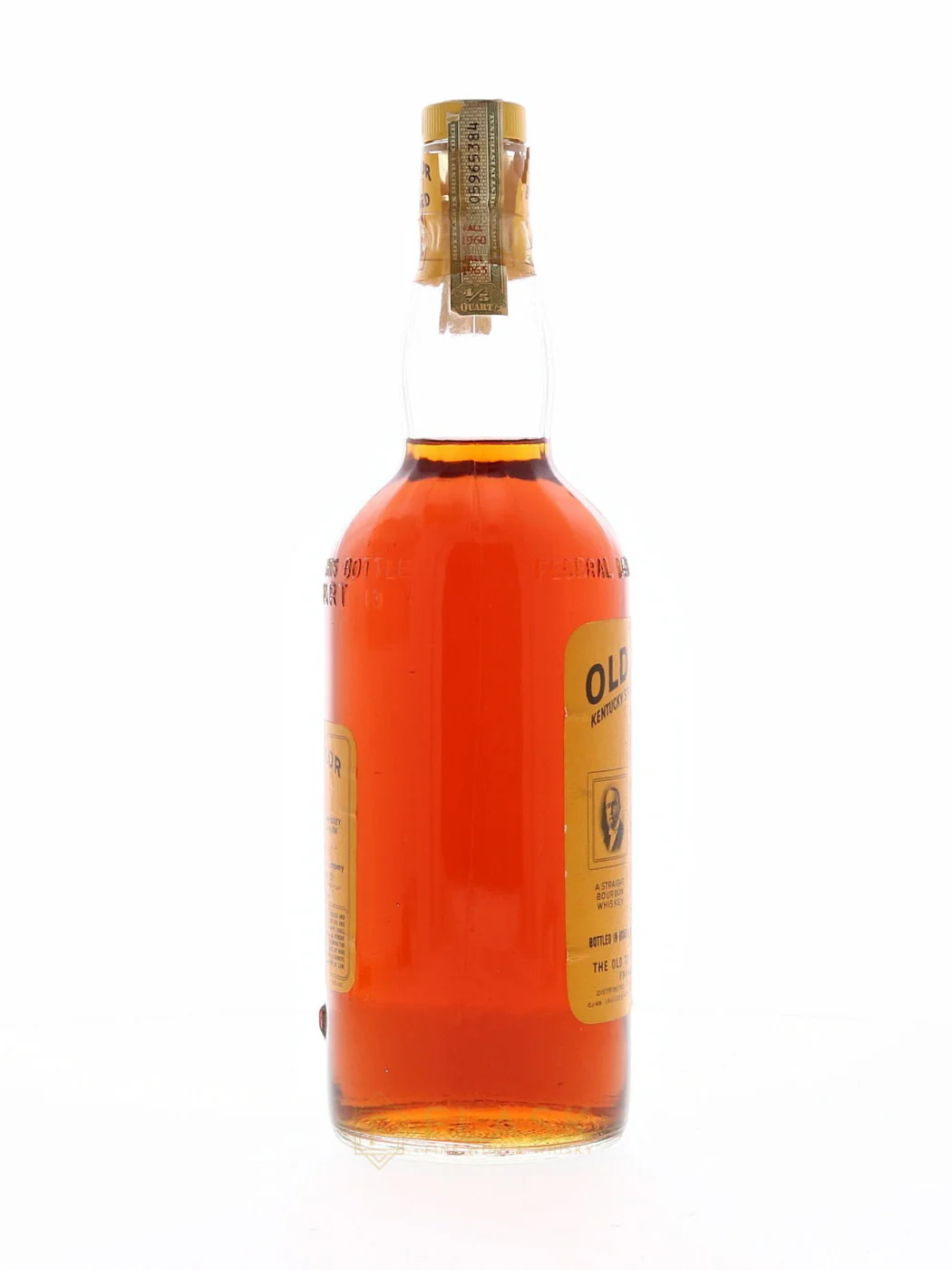 Old Taylor Bourbon 100 Proof Bottled in Bond 1960 4/5 Quart - Image 3