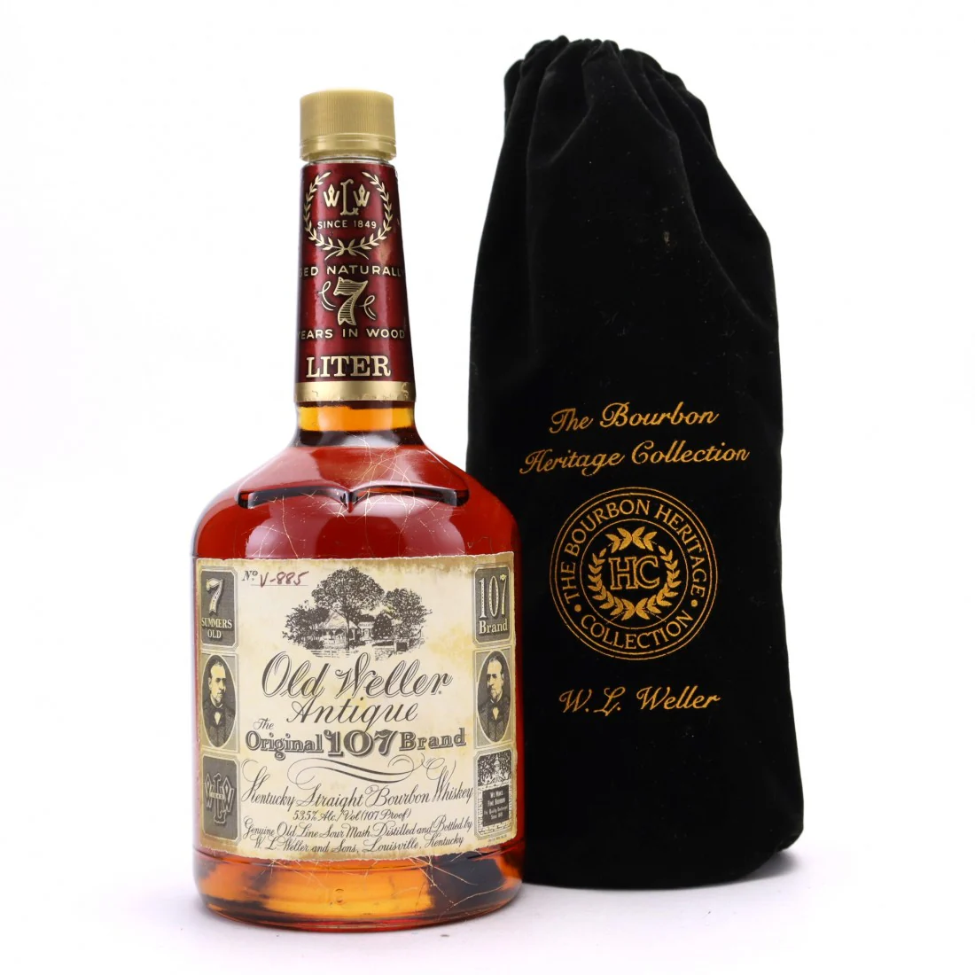 Old Weller Antique Original 107 Brand 7 Year Old 1 Liter 1995 BHC / Stitzel-Weller