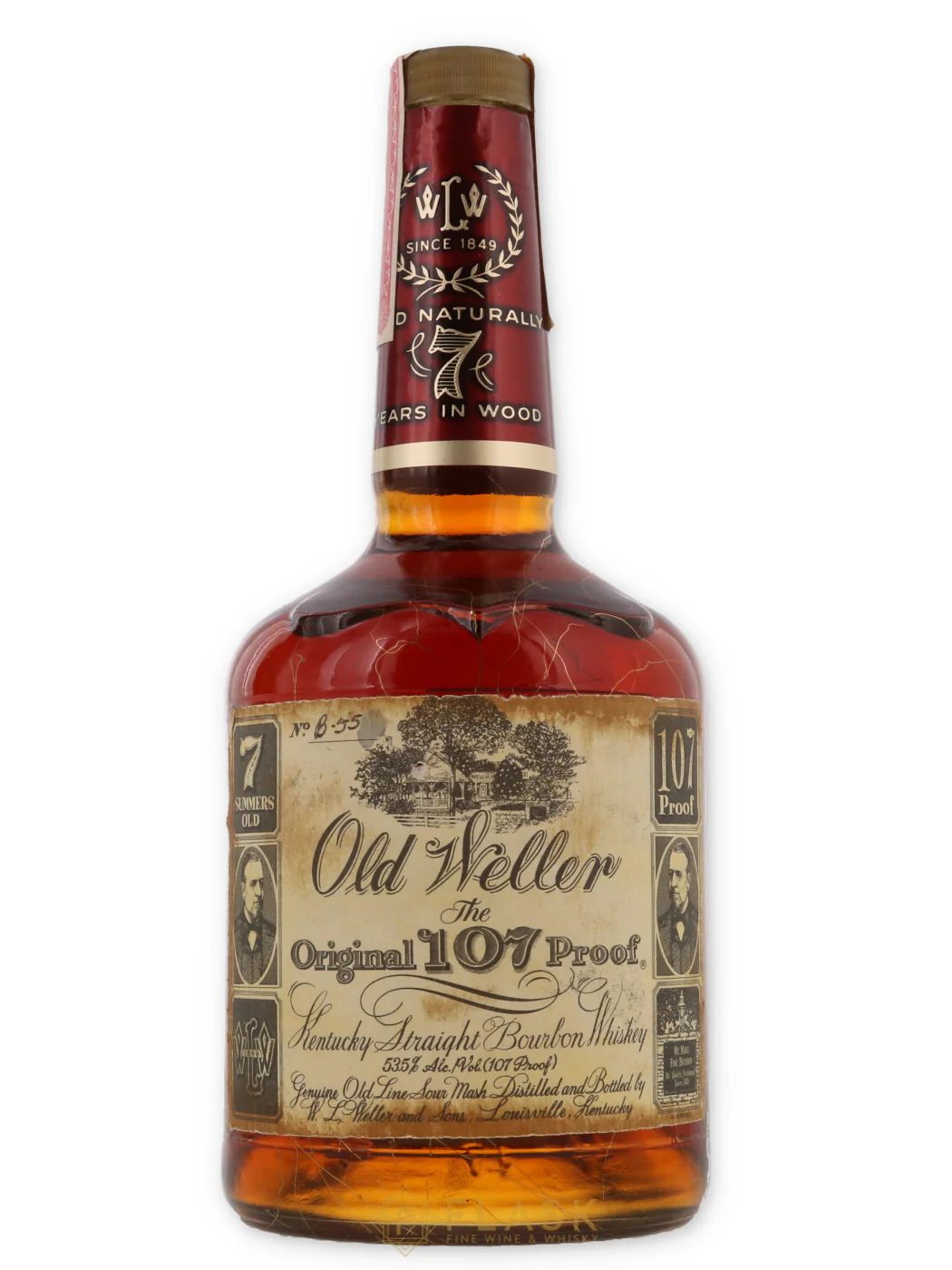 Old Weller Original Bourbon 107 Proof 7 Year Old 1988 Gold Vein / Stitzel Weller