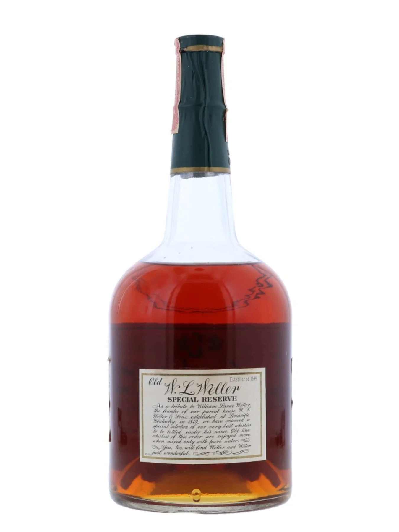 Old WL Weller 7 Year Old Special Reserve Bourbon Stitzel-Weller Quart 1971 - Image 2