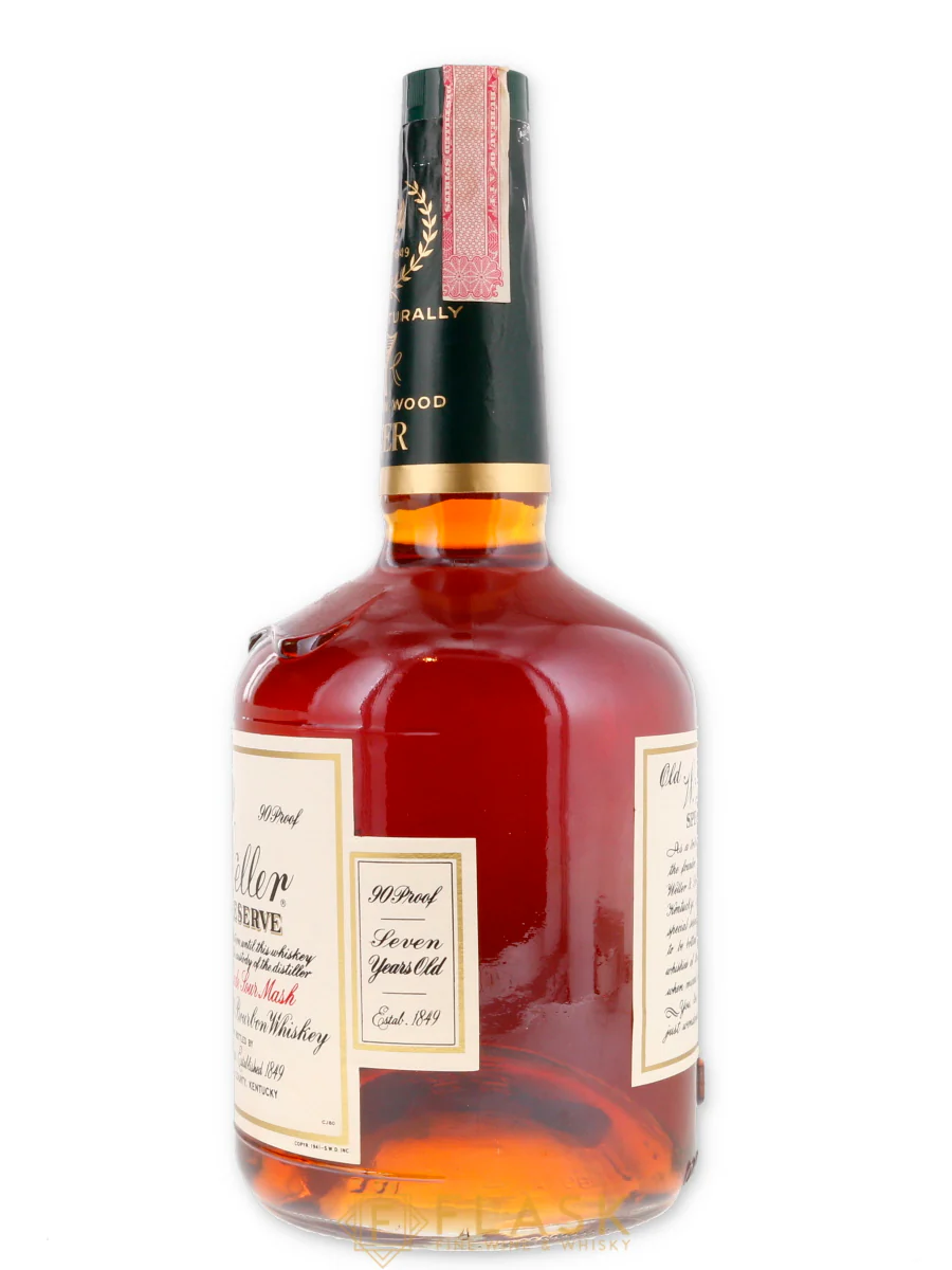 Old WL Weller Special Reserve 90 Proof 1 Liter Paper Label 1980 - Image 3