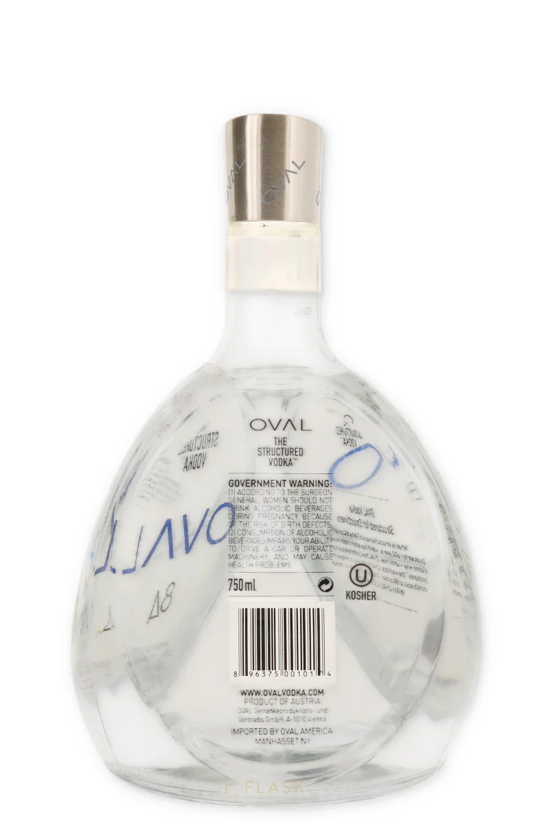 Oval Structured Vodka 750ml - Image 2